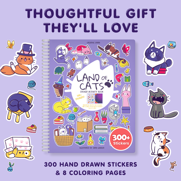 Land of Cats Sticker Book