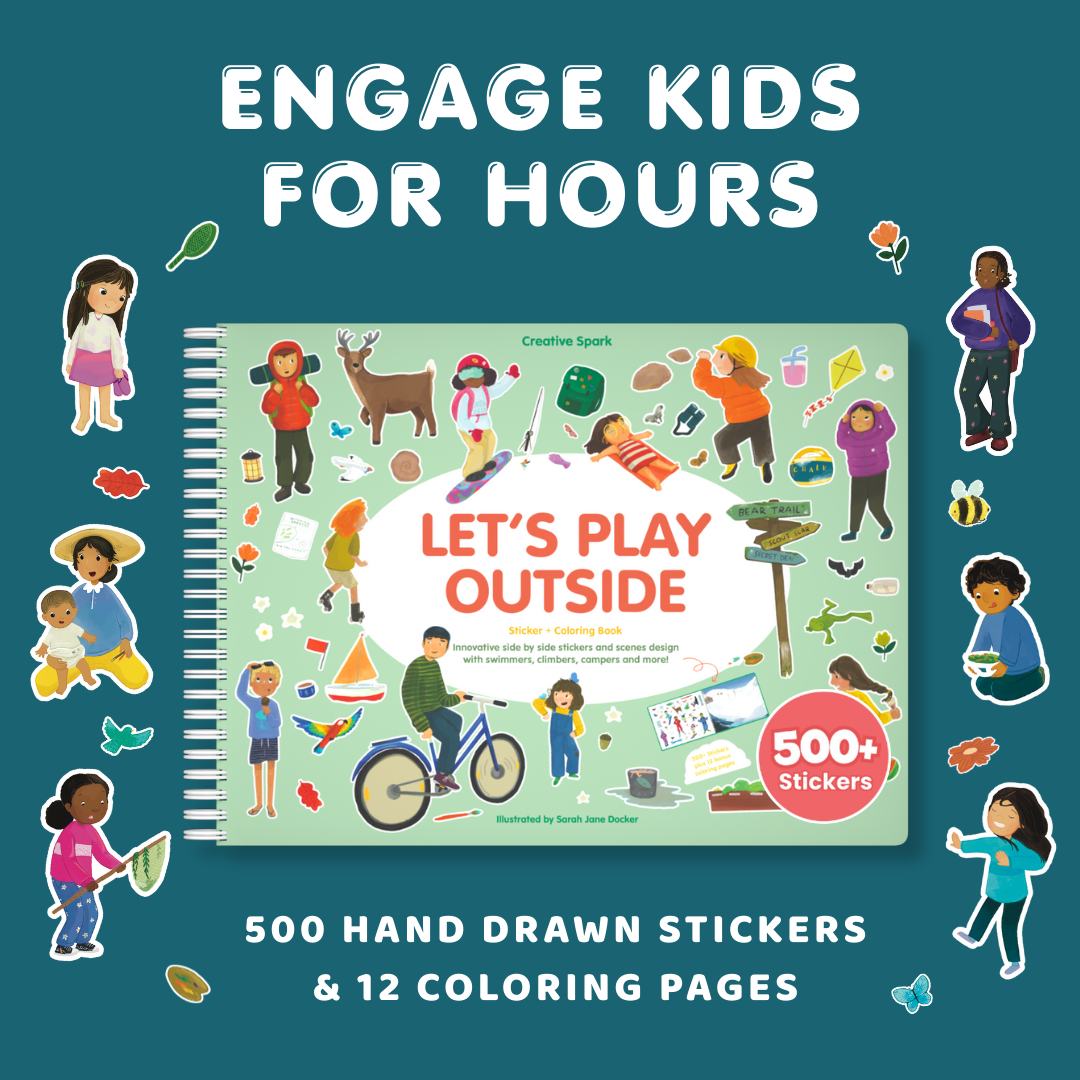 Let’s Play Outside Sticker Book | 500+ Outdoor Adventure Stickers – Cupkin