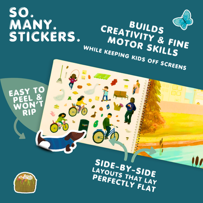 Let's Play Outside Sticker Book