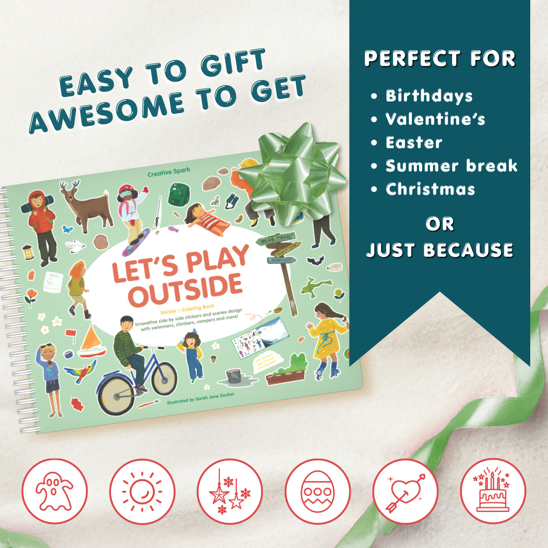 Let's Play Outside Sticker Book