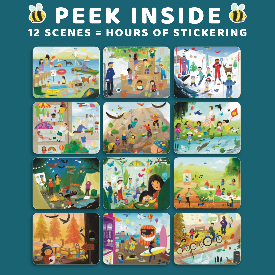 Let's Play Outside Sticker Book