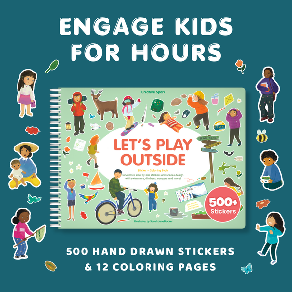 Let's Play Outside Sticker Book