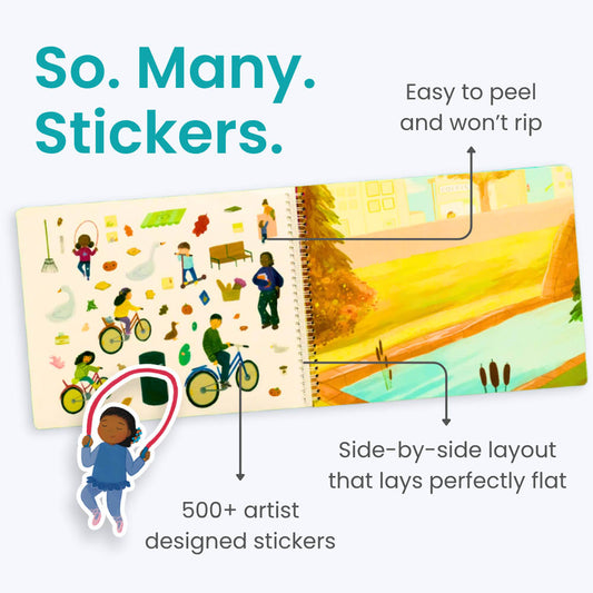 Let's Play Outside Sticker Book