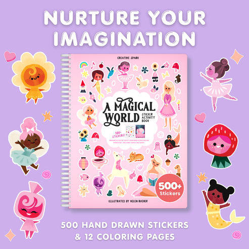 A Magical World Sticker Book for Kids | 500+ Stickers by Cupkin