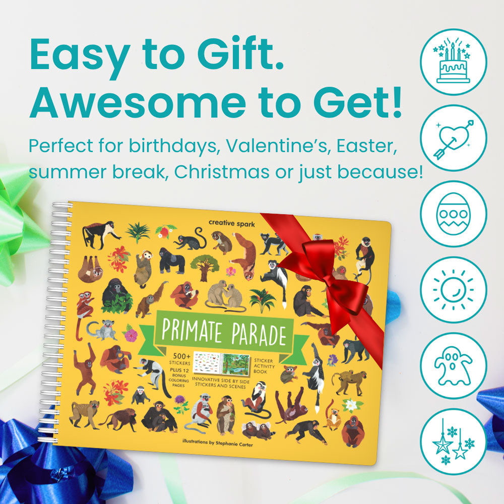 Primates Sticker Book