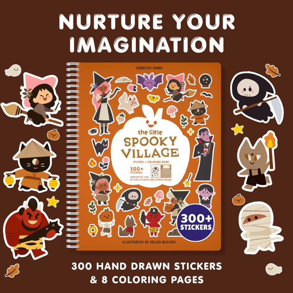 Spooky Village Halloween Sticker Book