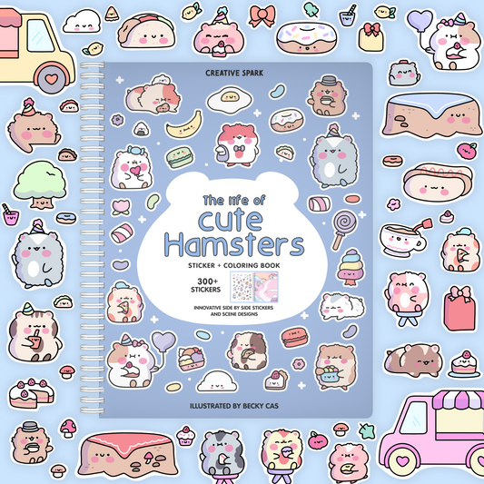 The Life of Cute Hamsters Sticker Book