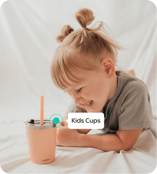 CUPKIN Stackable Stainless Steel Kids Cups - Set of (2) 8 oz Insulated  Tumblers, 2 Non BPA Lids + 2 Food Grade Reusable Silicone Straws for  Toddlers (Peach + Teal) price in Saudi Arabia,  Saudi Arabia