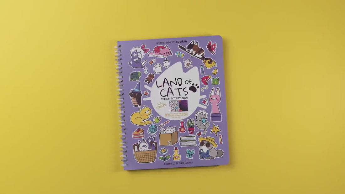 Land of Cats Sticker Book Preview