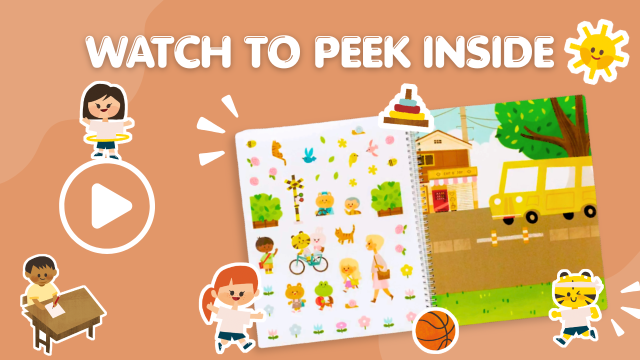 Let's Go To School Sticker Book Preview
