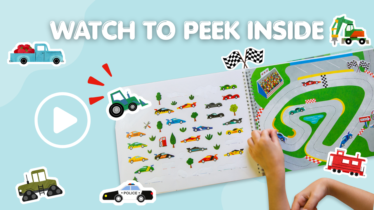 Cars Trucks Sticker Book Preview