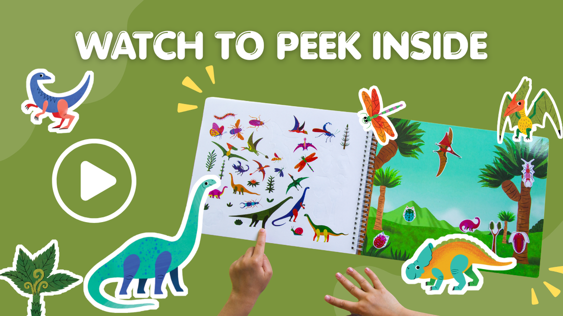 Dinosaur Sticker Book Preview