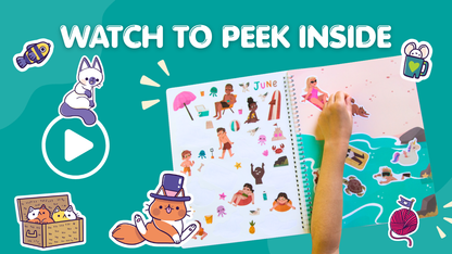 Land of Cats Sticker Book Preview