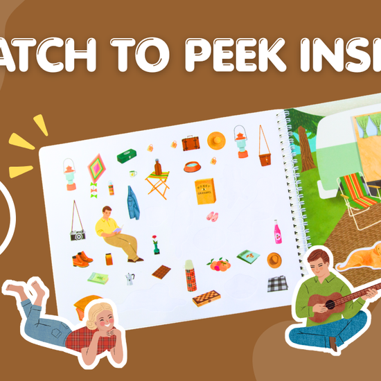 Camping Sticker Book Preview