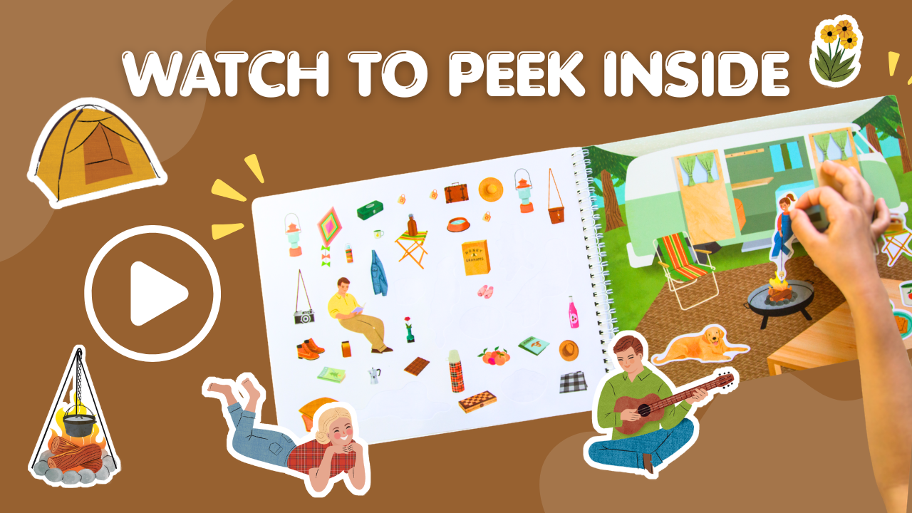 Camping Sticker Book Preview