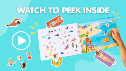 Beach Day Sticker Book Preview