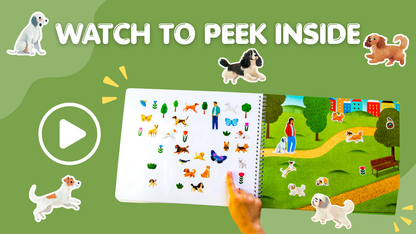 Hello Dogs Sticker Book Preview