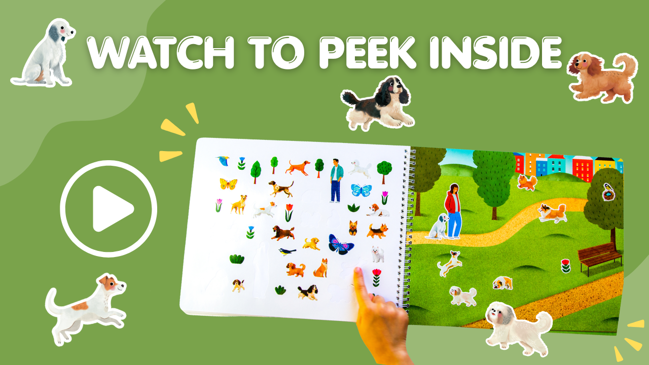 Hello Dogs Sticker Book Preview