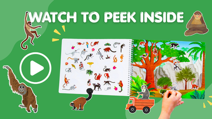 Primates Sticker Book