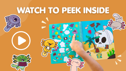 Axolotl Sticker Book Preview