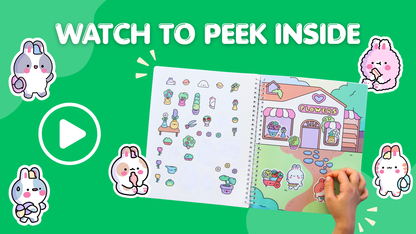 Cute Bunnies Sticker Book