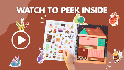 Busy Life of Bugs Sticker Book Preview