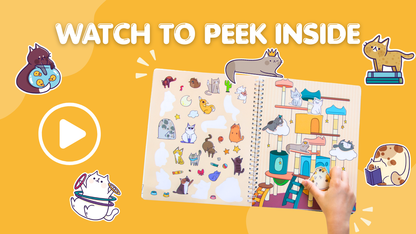 World of Cats Sticker Book