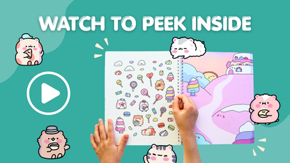 The Life of Cute Hamsters Sticker Book
