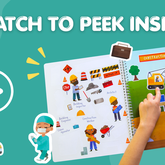 Occupations Sticker Book Preview