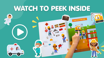 Occupations Sticker Book Preview