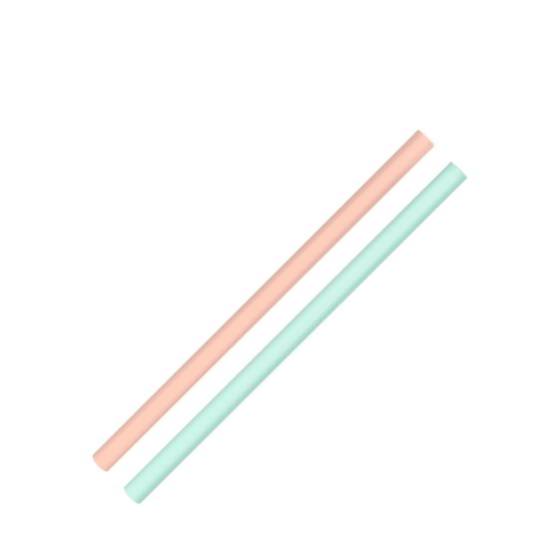 Peach / Teal