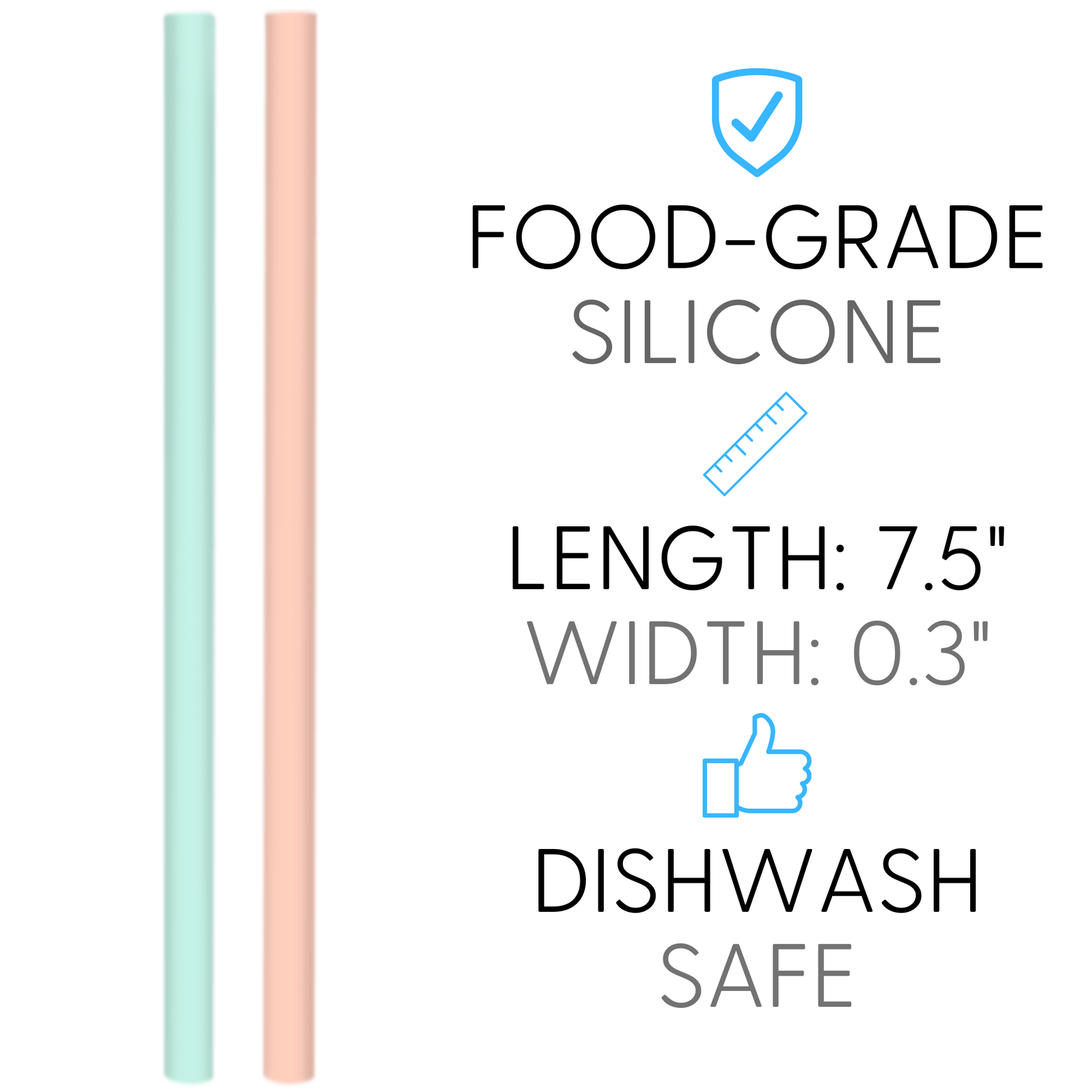 Replacement Straws for Tumblers - Size Guide - Softy Straws - Reusable  Silicone Drinking Straws