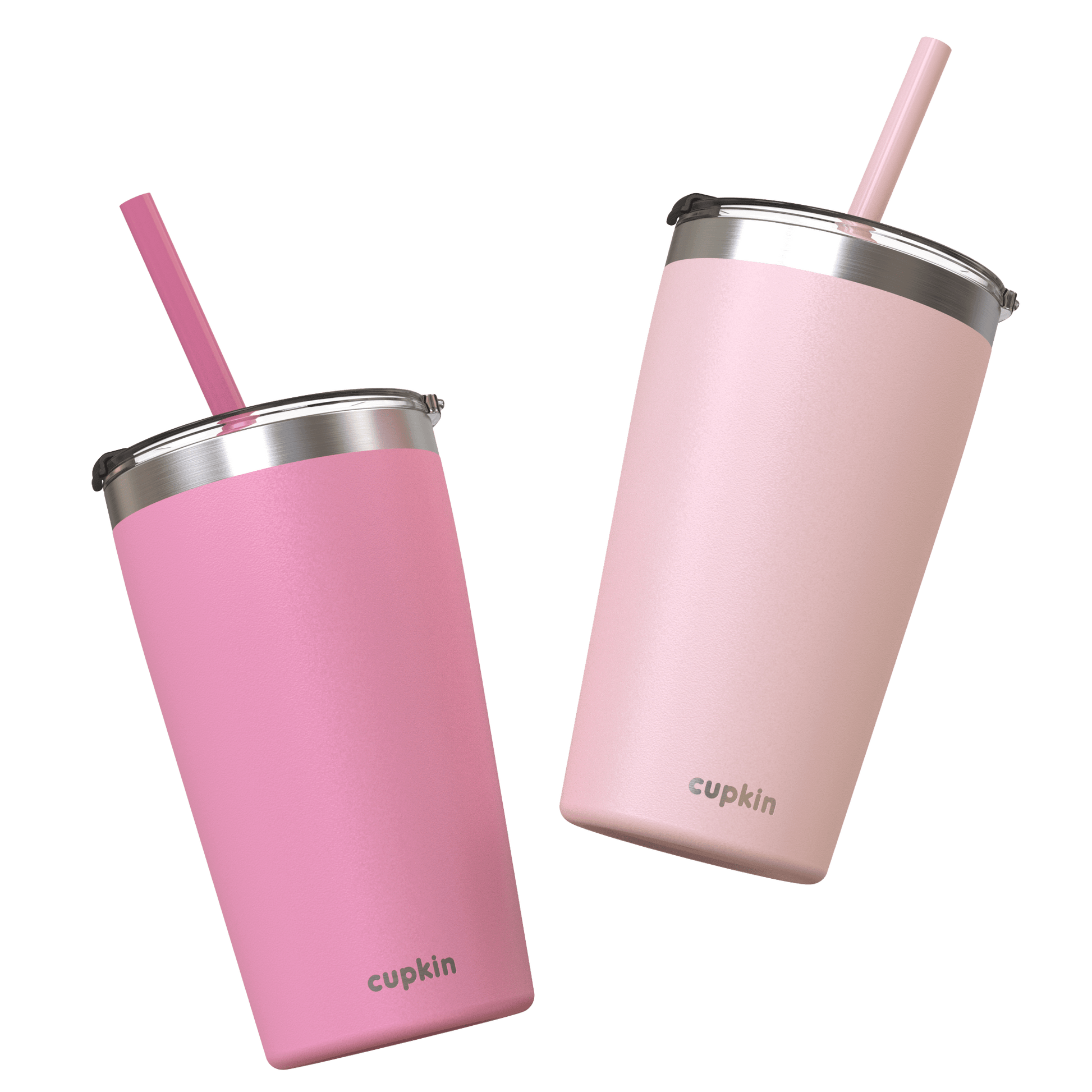 Metal Tumbler Cup With Lid Straw Set Of 3 New Insulated To-Go